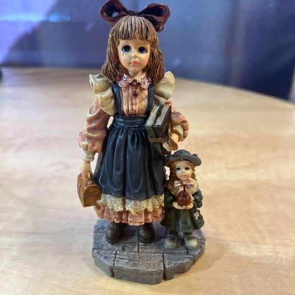 Yesterday's Child Dollstone Collection-Laura with Jane-First Day of School 3247 - Picture 1 of 8